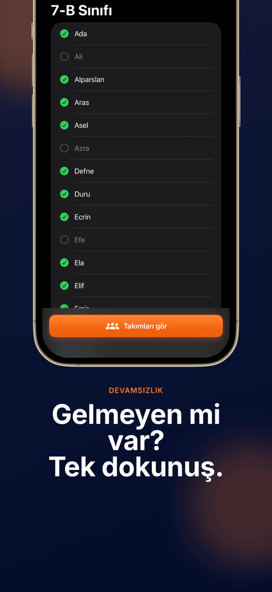 Gelmeyen mi var? Tek dokunuş.